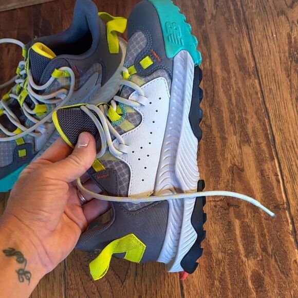 New Balance Shando Gray and Neon Sneakers - Picture 3 of 13